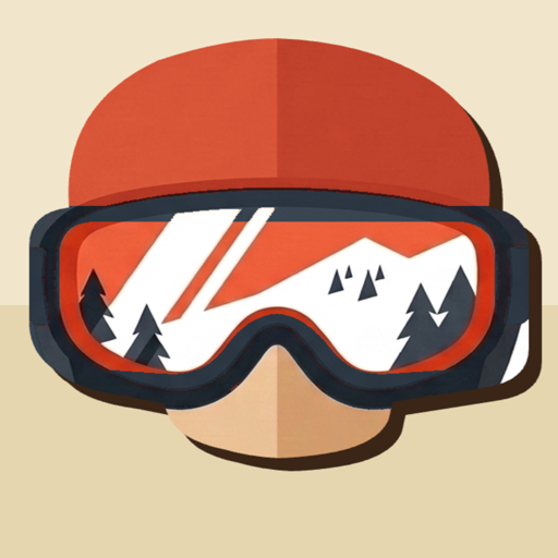 The Ski Flee app icon — a skier's goggled face
